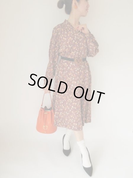 画像2: 【総入れ替え対象外商品】チューリップ柄ワンピース (2)