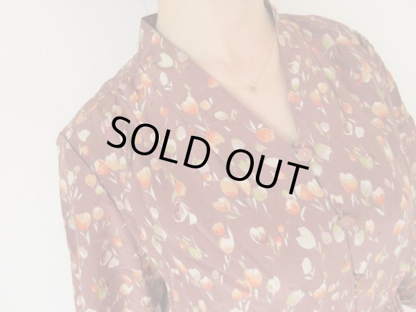 画像6: 【総入れ替え対象外商品】チューリップ柄ワンピース (6)