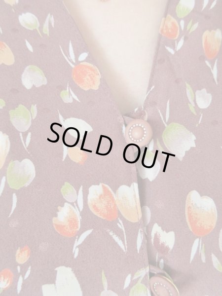 画像7: 【総入れ替え対象外商品】チューリップ柄ワンピース (7)