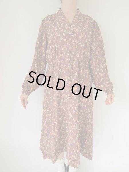 画像3: 【総入れ替え対象外商品】チューリップ柄ワンピース (3)