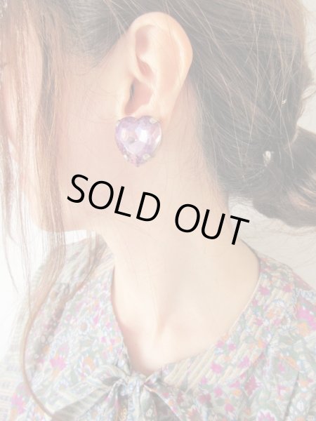 画像2: ハートのビジューイヤリング (2)