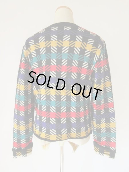 画像5: マルチカラーのニットカーディガン (5)