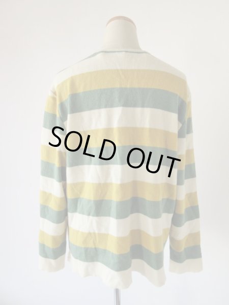 画像6: 春色ボーダーのニットカーディガン (6)