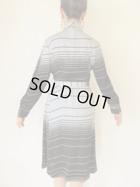 画像5: レトロボーダーワンピース (5)