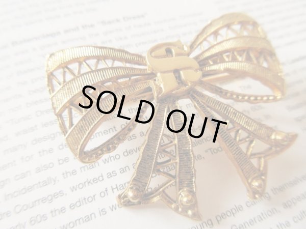 画像4: クラシカルなリボンブローチ (4)