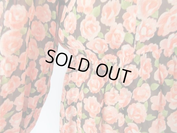 画像9: お仕立て品の1点モノ*シフォン地のフラワーワンピース (9)