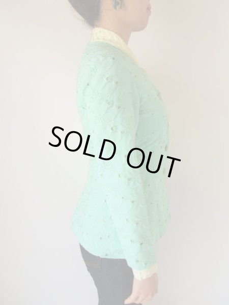 画像6: 【ネックレスと2点セット*】お仕立て品の1点モノ*綺麗色ジャケット (6)