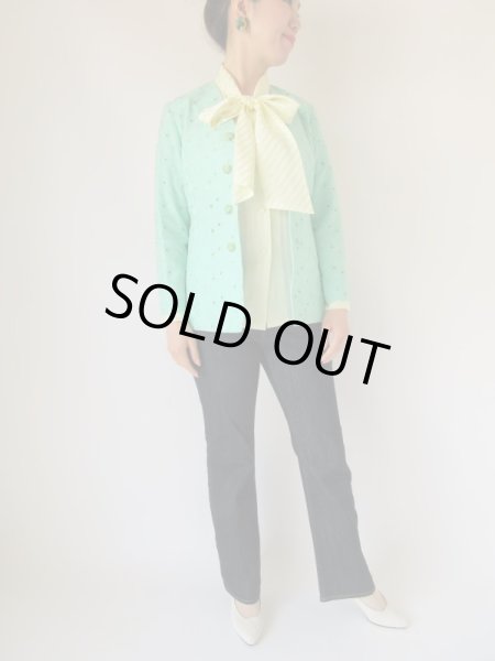 画像3: 【ネックレスと2点セット*】お仕立て品の1点モノ*綺麗色ジャケット (3)