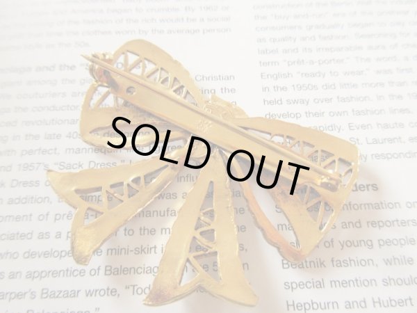 画像6: クラシカルなリボンブローチ (6)