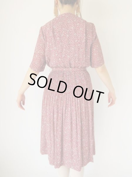 画像14: Dead stock*ロマンティックな花柄とステッチのセットアップ (14)