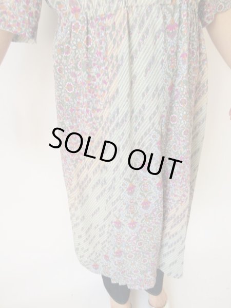 画像9: Dead stock*襟もとリボンの花柄ワンピース  (9)