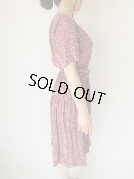 画像13: Dead stock*ロマンティックな花柄とステッチのセットアップ (13)