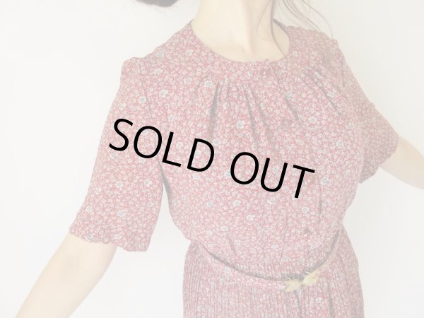 画像15: Dead stock*ロマンティックな花柄とステッチのセットアップ (15)