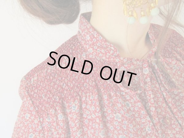 画像7: Dead stock*ロマンティックな花柄とステッチのセットアップ (7)