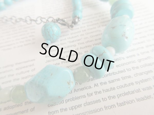 画像3: 【差し色使いに*】ターコイズネックレス (3)