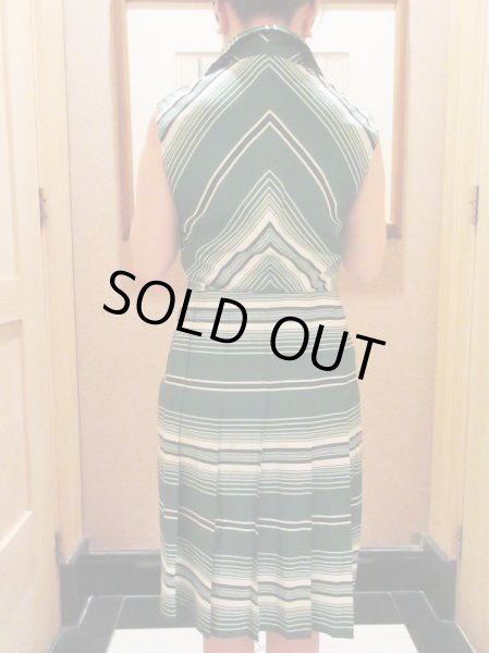 画像5: グラデーションラインの海外ヴィンテージワンピース (5)