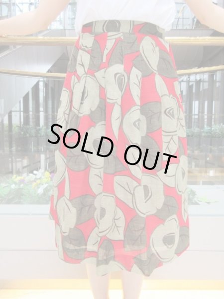 画像3: 大正浪漫感じるお花柄スカート (3)