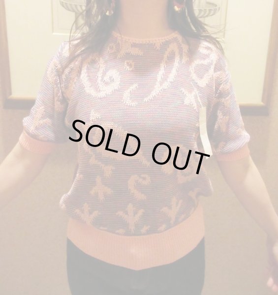 画像3: Dead stock*ペイズリー柄サマーニット (3)