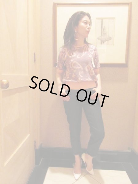 画像2: Dead stock*ペイズリー柄サマーニット (2)