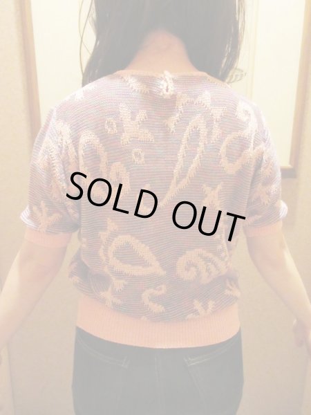 画像6: Dead stock*ペイズリー柄サマーニット (6)