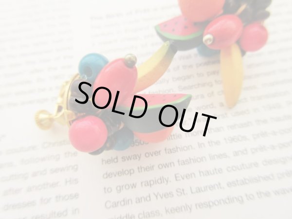 画像3: 果物ビーズイヤリング (3)