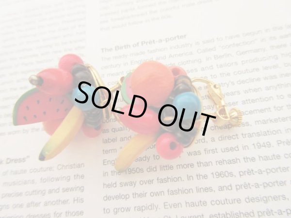 画像4: 果物ビーズイヤリング (4)