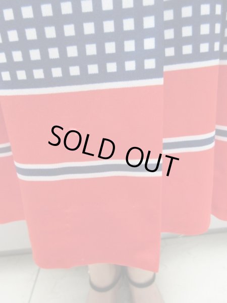 画像7: トリコロールスクエアーのワンピース (7)