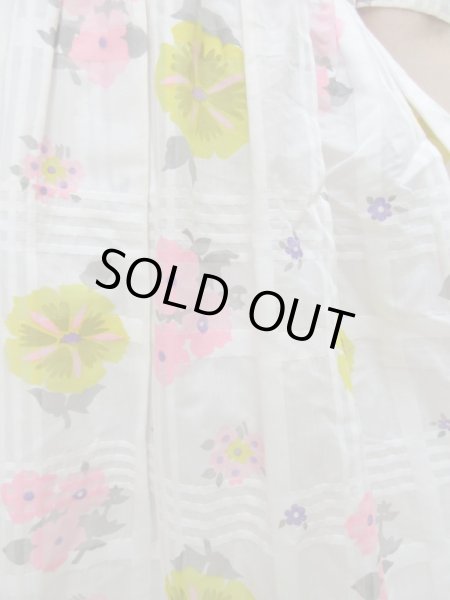 画像7: お仕立て*レトロフラワーワンピース (7)