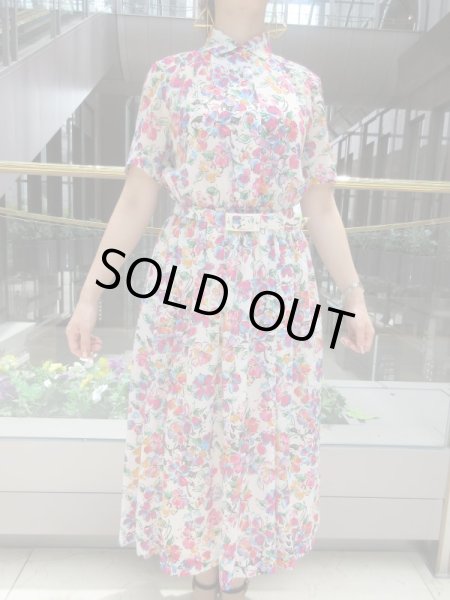 画像4: 華やぎフラワーワンピース (4)