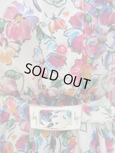 画像6: 華やぎフラワーワンピース (6)