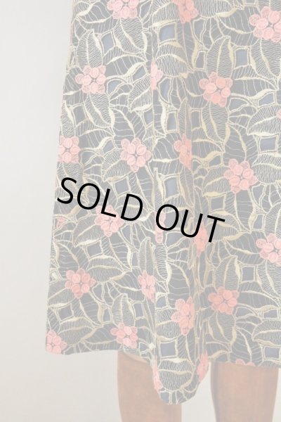 画像14: お仕立て品の1点モノ*豪華刺繍のフラワーワンピース (14)