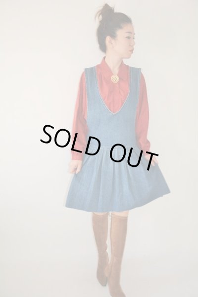 画像2: MADE IN U.S.A*楽ちんデニムワンピース (2)