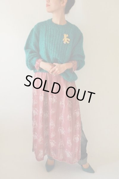 画像2: 鮮やかグリーンニット (2)