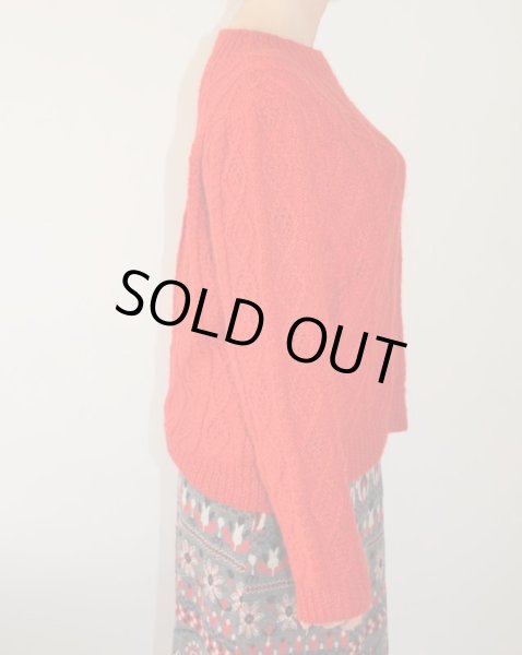 画像5: 鮮やかレッドのニット (5)