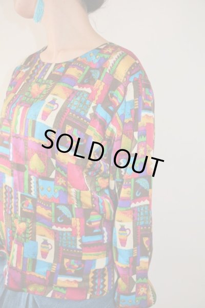 画像14: 【7コーデ掲載中*】ゆったりsize*カラフルモチーフデザインのトップス (14)