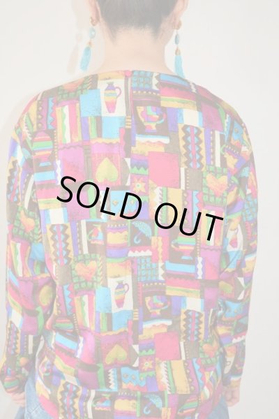 画像12: 【7コーデ掲載中*】ゆったりsize*カラフルモチーフデザインのトップス (12)