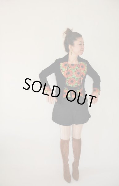 画像2: 豪華お花刺繍のジャケット&インナーセット (2)