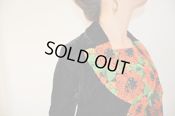 画像14: 豪華お花刺繍のジャケット&インナーセット (14)