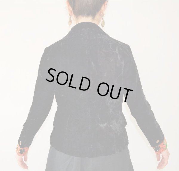 画像11: 豪華お花刺繍のジャケット&インナーセット (11)