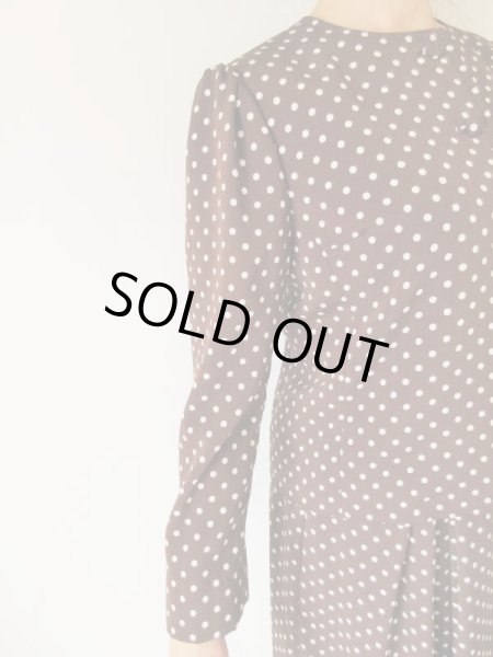 画像7: 【お仕立て品の1点モノ*】クラシカルな水玉セットアップ (7)