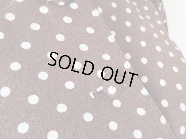 画像6: 【お仕立て品の1点モノ*】クラシカルな水玉セットアップ (6)