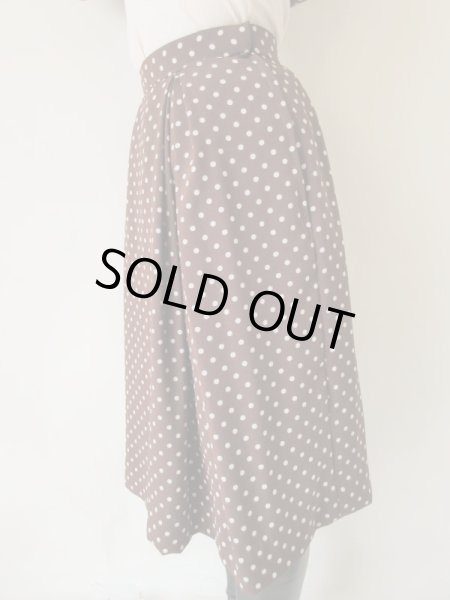 画像9: 【お仕立て品の1点モノ*】クラシカルな水玉セットアップ (9)