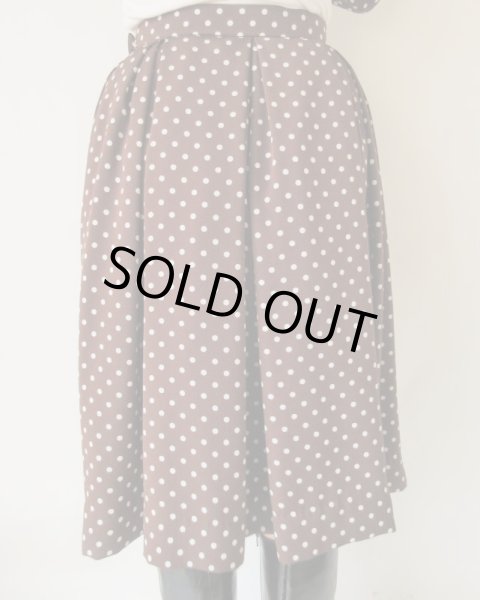 画像10: 【お仕立て品の1点モノ*】クラシカルな水玉セットアップ (10)