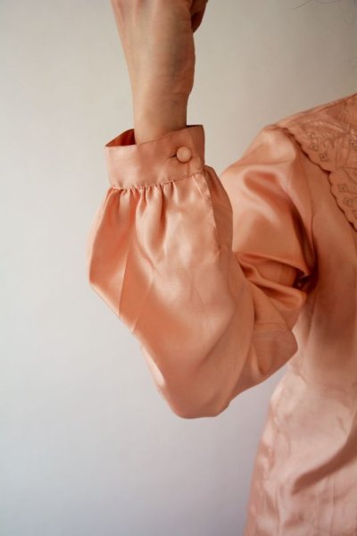 画像7: 刺繍デザインの上品ブラウス (7)