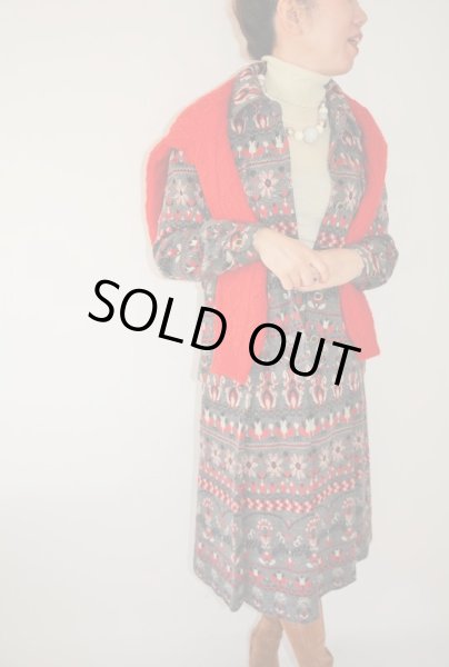 画像2: あったか素材のレトロ柄セット (2)