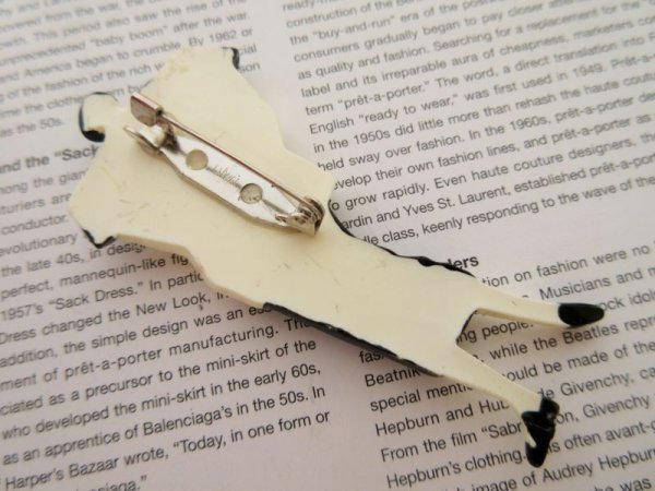 画像4: 【80’s*】Dead stock*レディーブローチB (4)