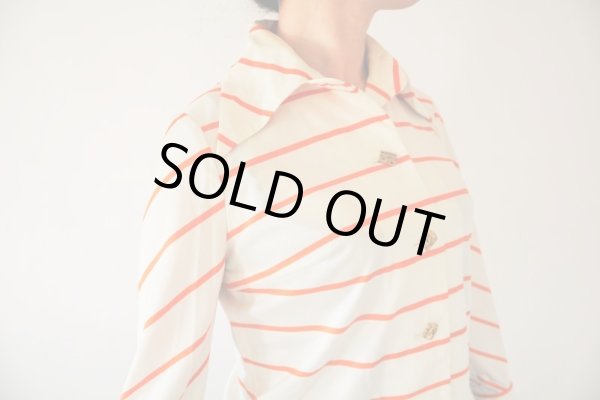 画像8: ビタミンオレンジのボーダーシャツ (8)