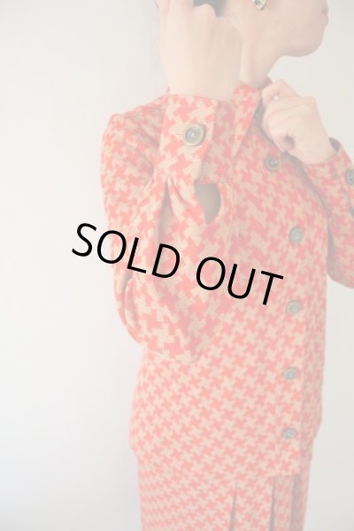 画像9: ツートンカラーのレトロ柄セットアップ (9)