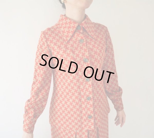 画像8: ツートンカラーのレトロ柄セットアップ (8)