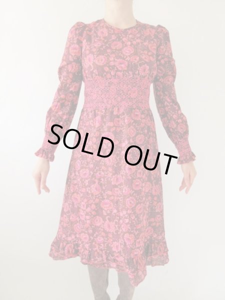 画像3: 【お仕立て品の1点モノ】ウエストステッチワンピース (3)